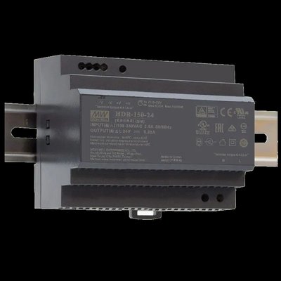 Блок питания (24B 6.25 А для монтажа на DIN рейку) (MeanWell HDR-150-24) MeanWell HDR-150-24 фото