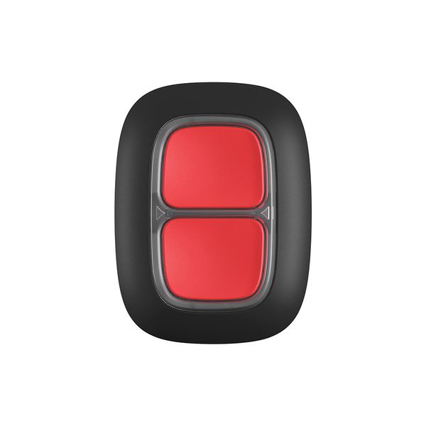 Бездротова екстрена кнопка з просунутим захистом від випадкових натискань Ajax DoubleButton (Black) 23002 фото