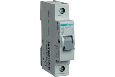 Автоматический выключатель (Hager In=10 А "C" 6kA MC110A) Hager In=10 А «C» 6kA MC110A фото