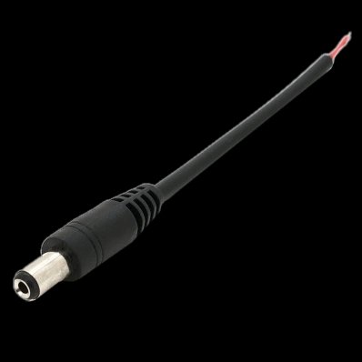 Разъем питания (DC-M (D 5,5x2,5мм) 10см black plug OEM Q1000) DC-M (D 5,5x2,5мм) 10см black plug OEM Q1000 фото