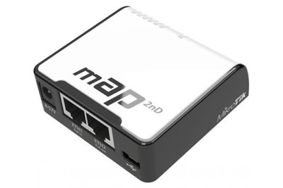 2.4GHz Wi-Fi точка доступа с 2-портами Ethernet для домашнего использования (MikroTik mAP (RBmAP2nD)) MikroTik mAP (RBmAP2nD) фото